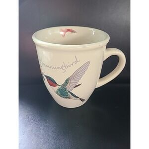 CJ Wildlife Ruby Throated Hummingbird & Hibiscus Coffee Tea Mug Very Detailed